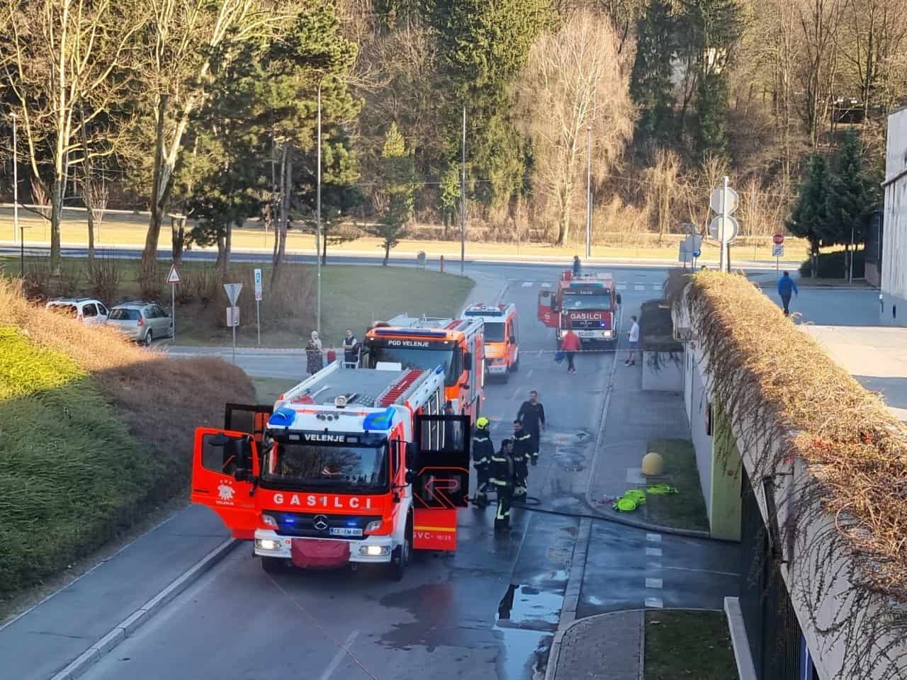 Požar NC Velenje