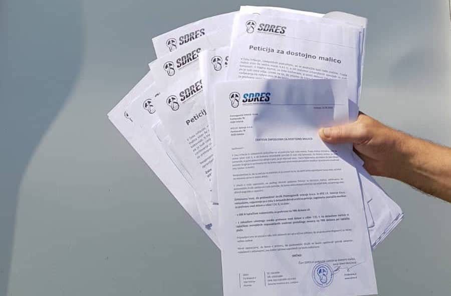 Knapi zbrali več kot 1000 podpisov za dostojno malico