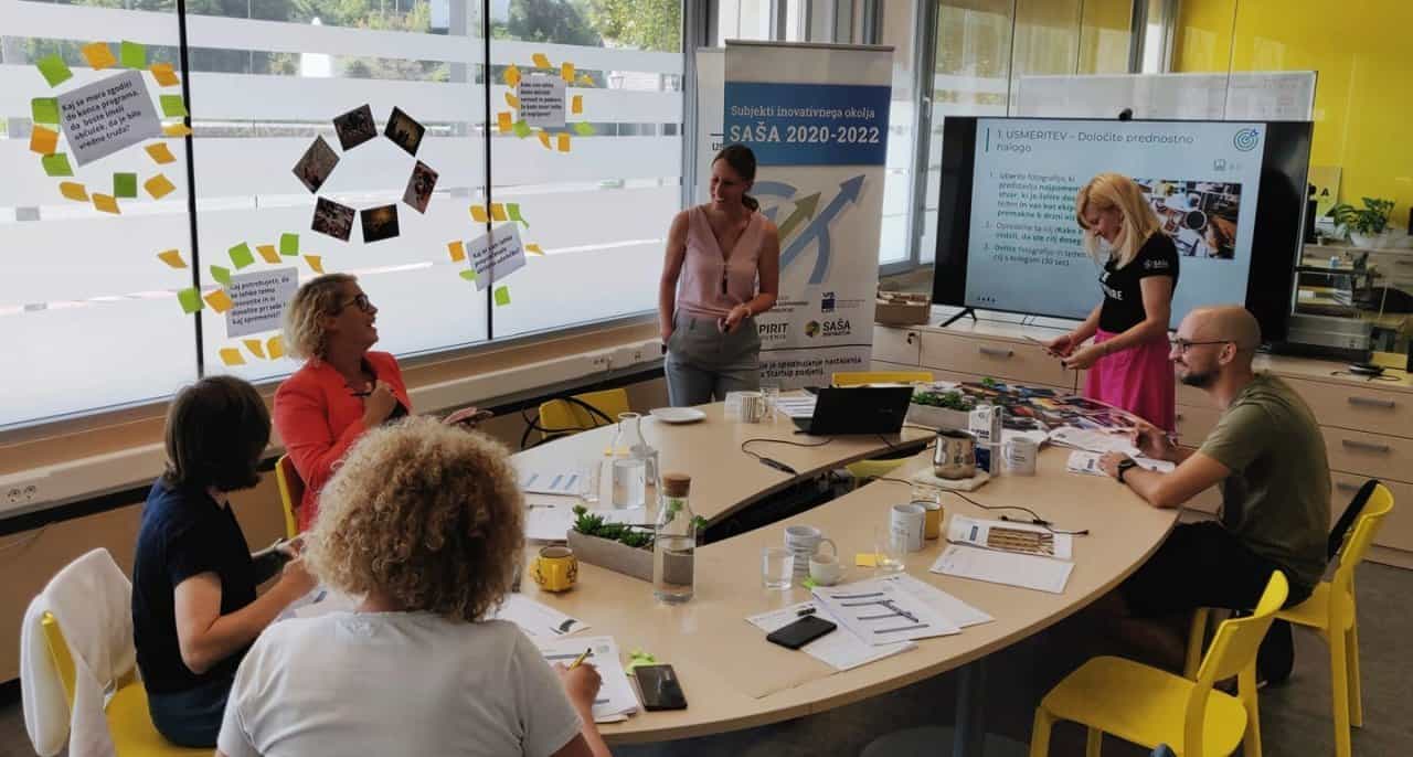 Ekipa SAŠA inkubatorja na 'teambuilding-u'.