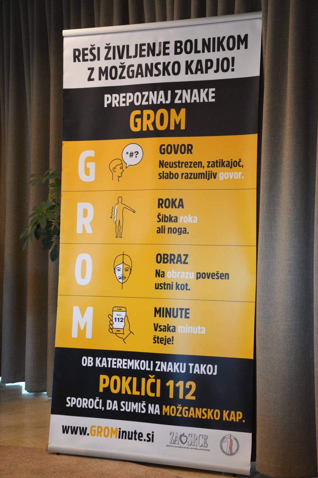 20191022-00969382 Predstavitev Zdruzenja bolnikov s cerebrovaskularno boleznijo (CVB) Slovenije ob svetovnem dnevu mozganske kapi, ki ga zaznamujemo 29. oktobra.