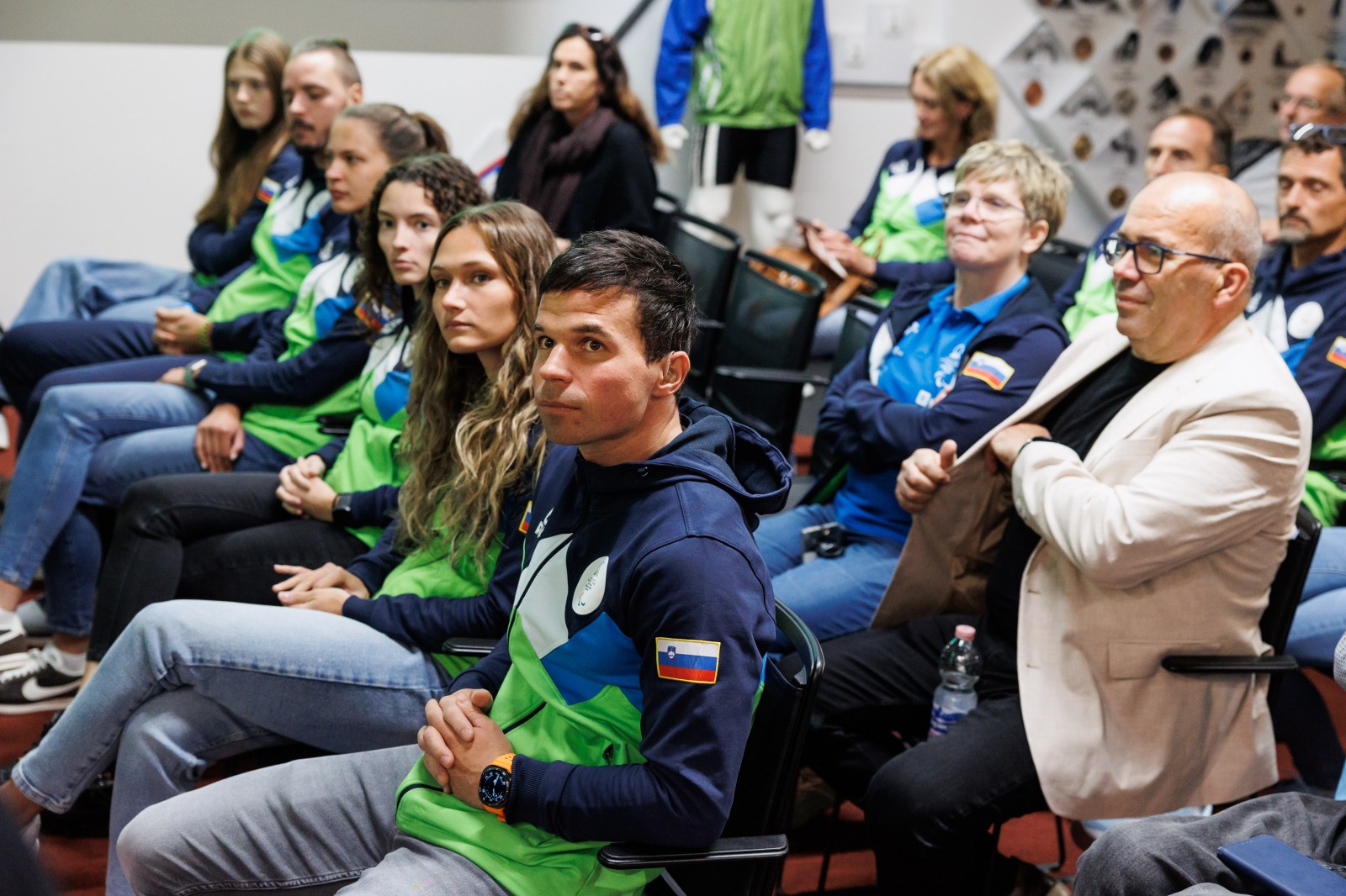 Novinarska konferenca Zveze za sport invalidov Slovenije-Slovenskega paralimpijskega komiteja, na kateri so predstavili slovensko odpravo, ki nas bo zastopala na 25. olimpijadi gluhih med 15. in 26. novembrom v Tokiu.