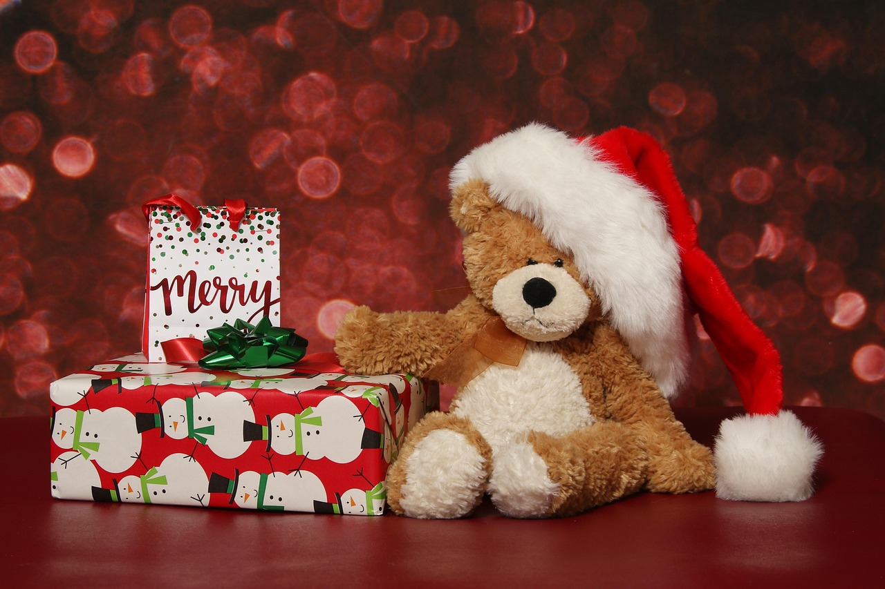 teddy-bear-wearing-santa-hat-4717906_1280