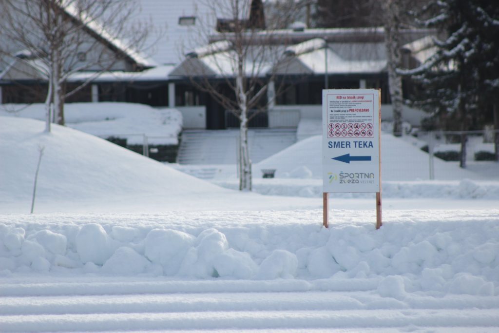 Odprtje steze za tek na smučeh