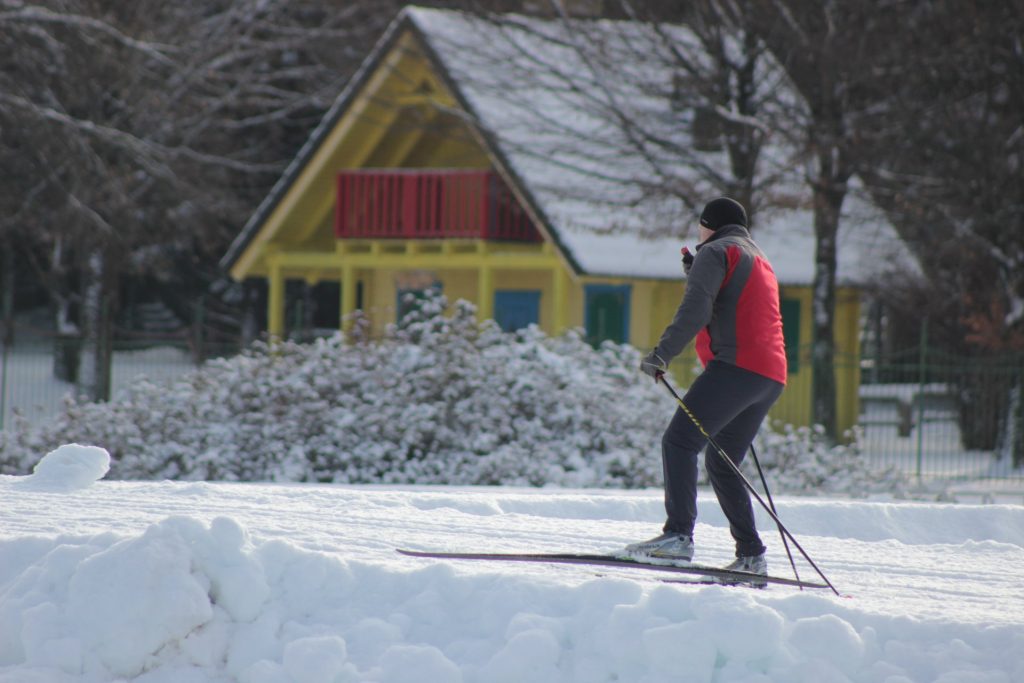 Odprtje steze za tek na smučeh
