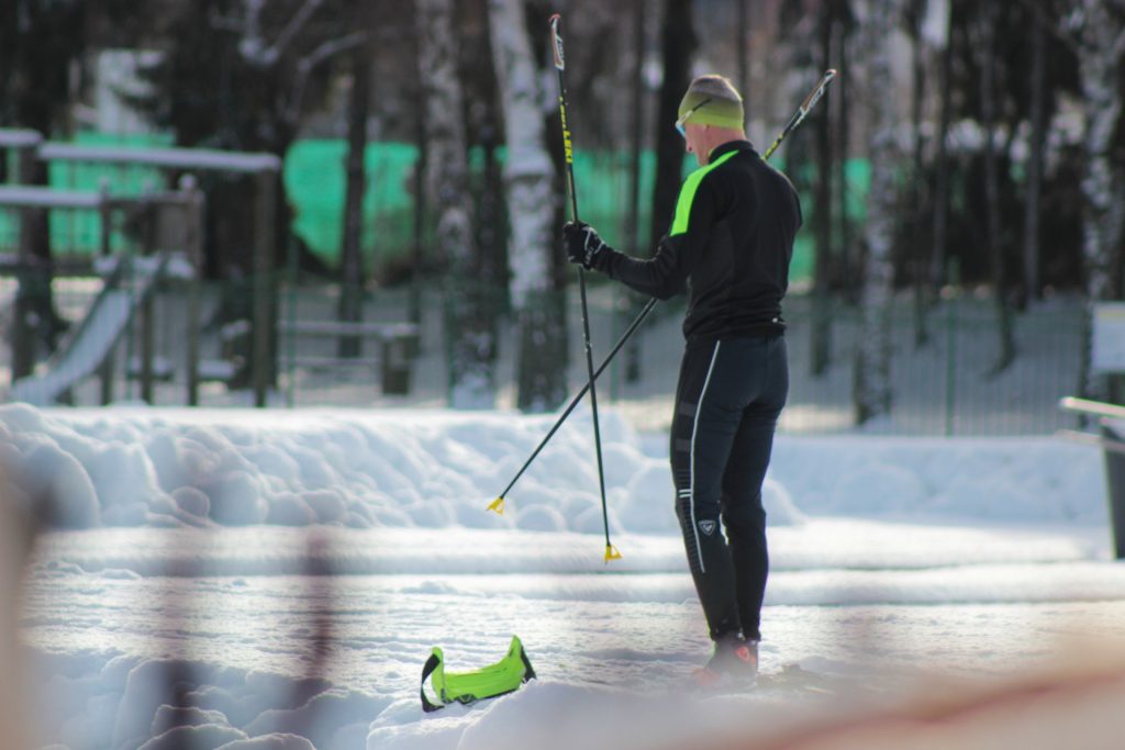Odprtje steze za tek na smučeh