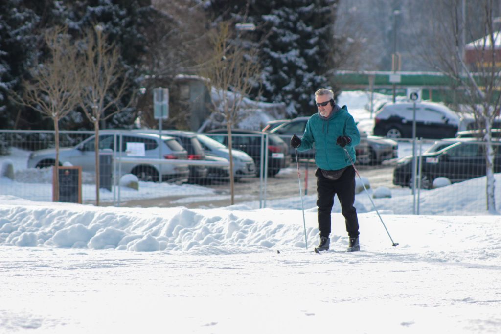 Odprtje steze za tek na smučeh