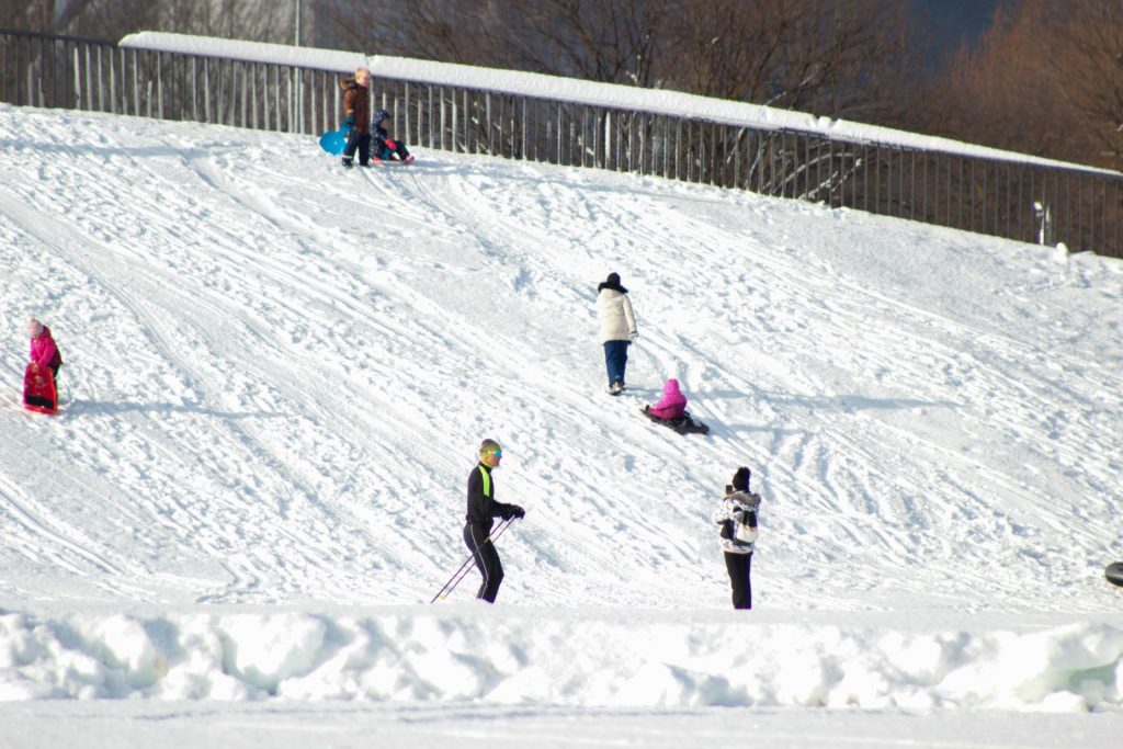 Odprtje steze za tek na smučeh
