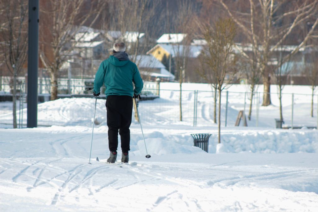 Odprtje steze za tek na smučeh