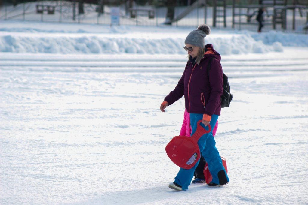 Odprtje steze za tek na smučeh