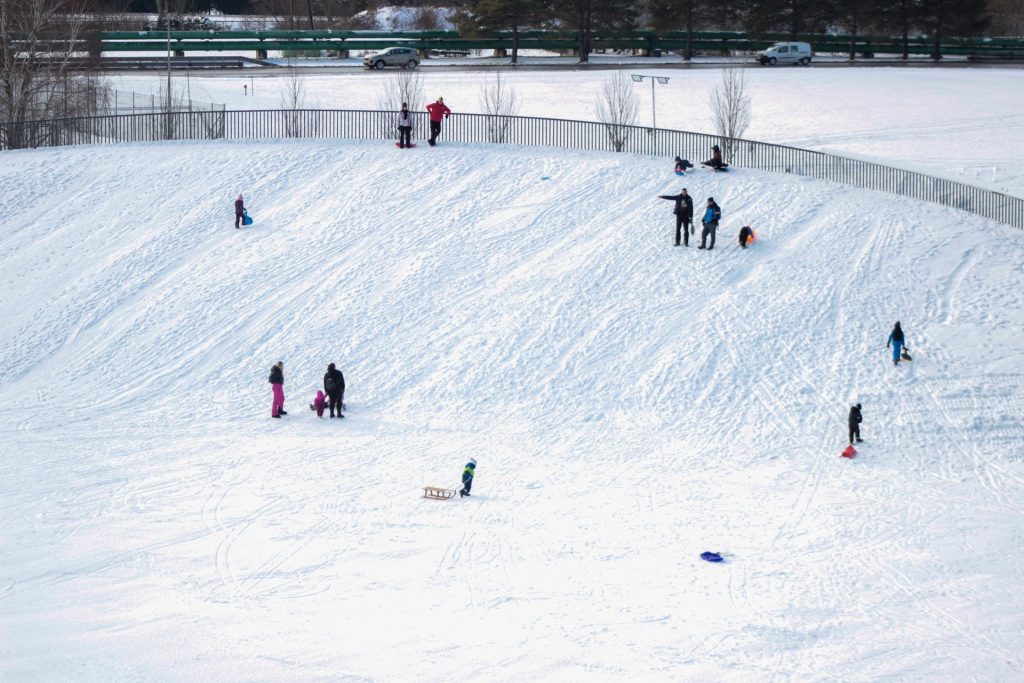 Odprtje steze za tek na smučeh