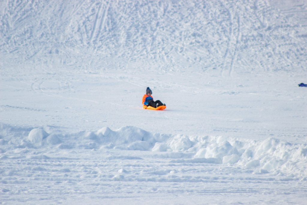Odprtje steze za tek na smučeh