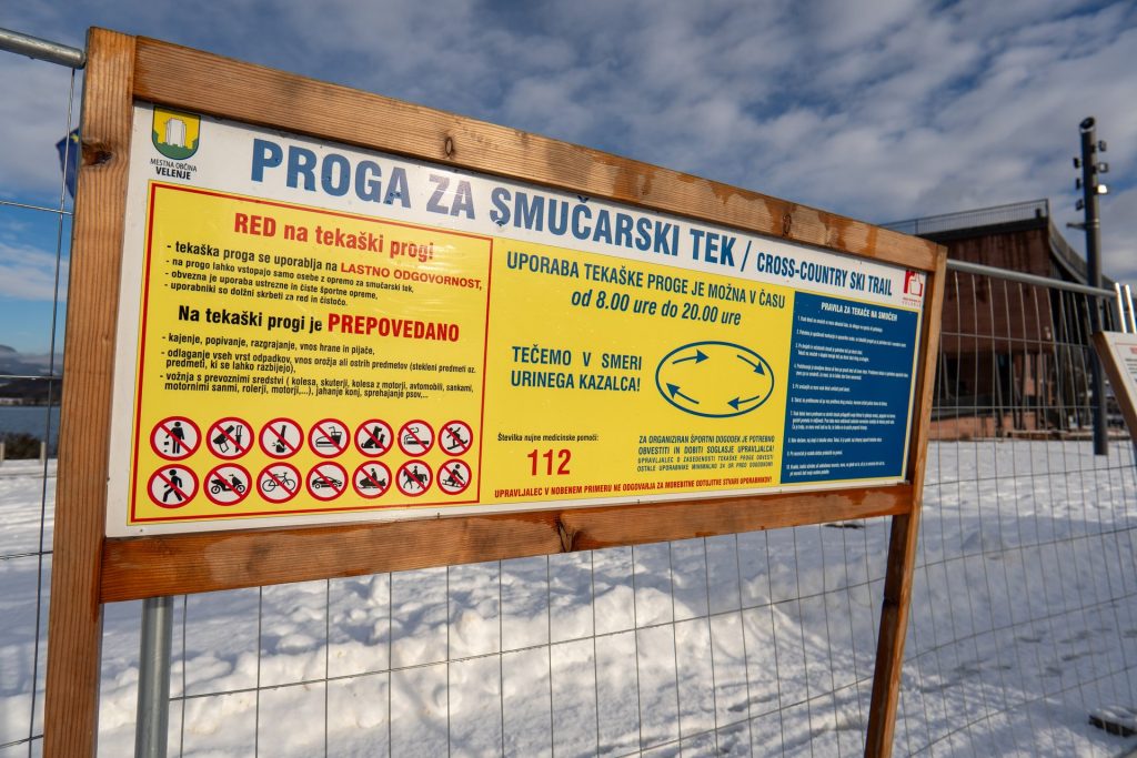 Odprtje steze za tek na smučeh