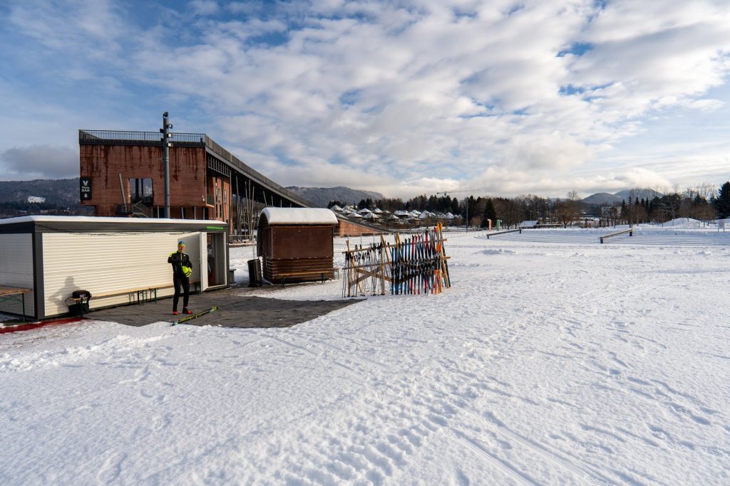 Odprtje steze za tek na smučeh