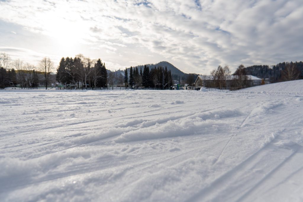 Odprtje steze za tek na smučeh