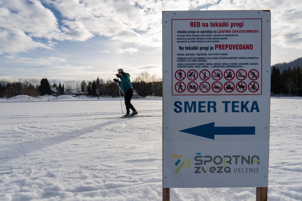 Odprtje steze za tek na smučeh