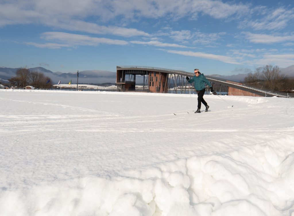 Odprtje steze za tek na smučeh
