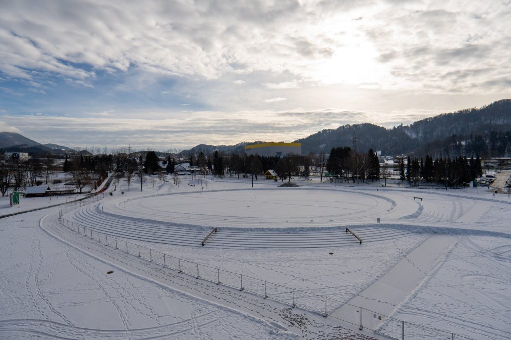 Odprtje steze za tek na smučeh