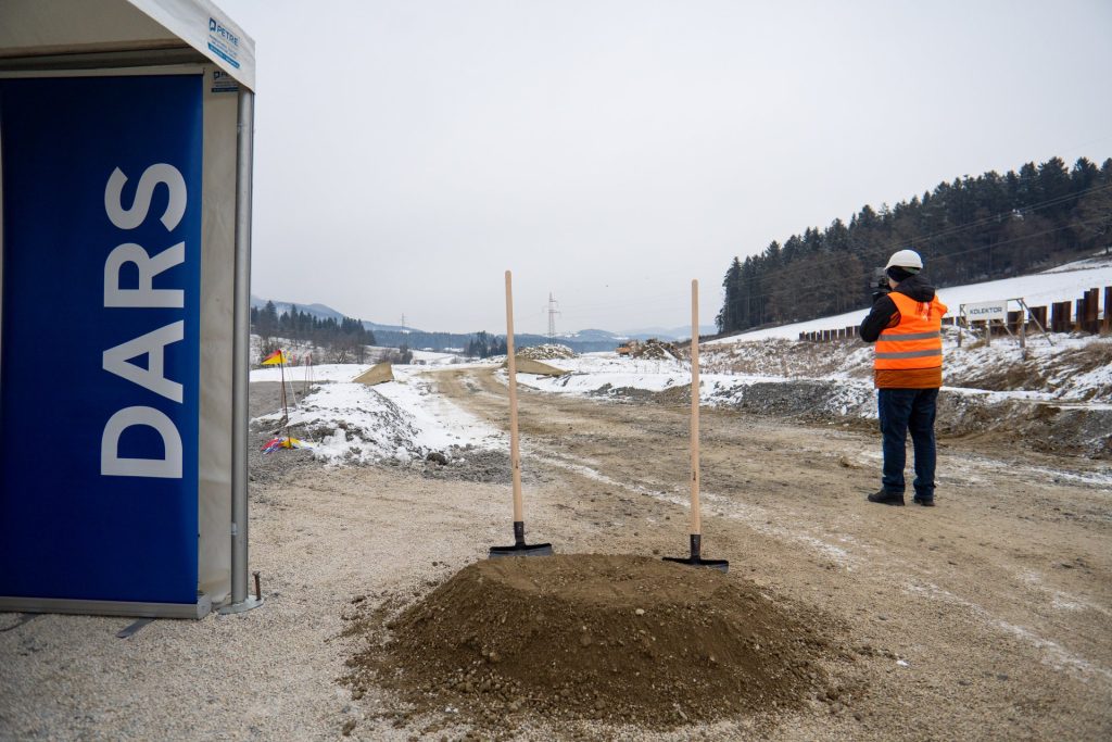slovestnost ob začetku del na sklopu G - Podgorje na hitri cesti na Koroško